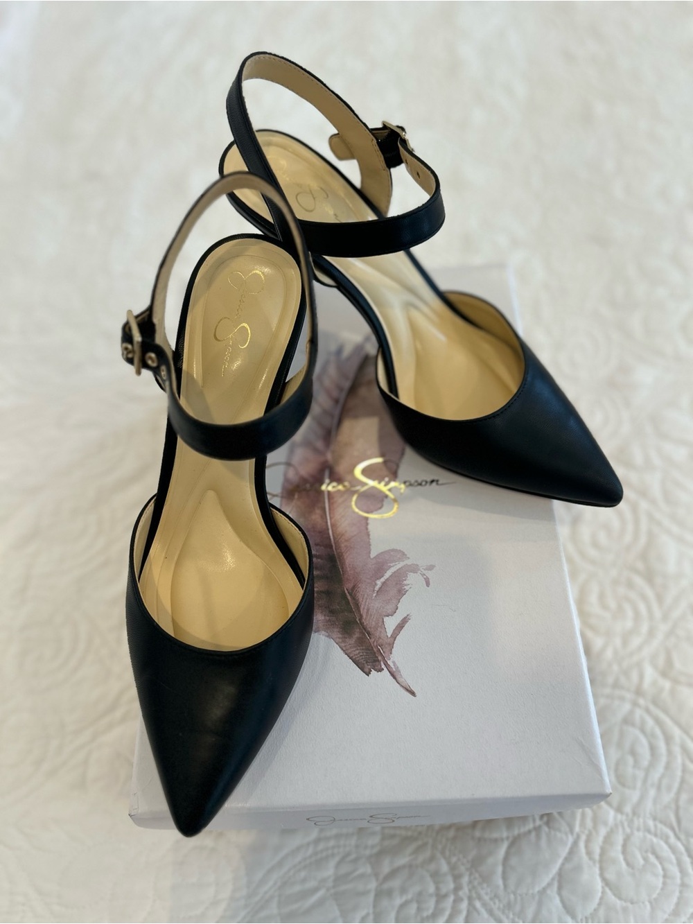 EUC Jessica Simpson Polita Pump Black 8